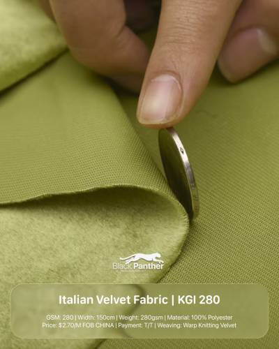 Imported Italian Velvet Fabric KGI 280 | 280 GSM | 54-58” Width | Premium Upholstery & Sofas in Surat
